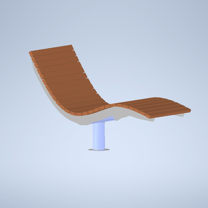 Waldsofa drehbar 360° – Montageplatte