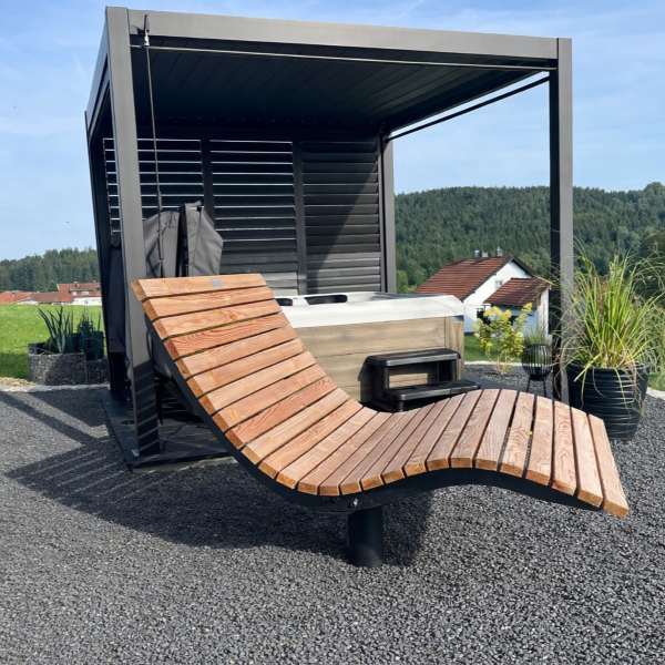 Waldsofa drehbar "Beton" 360° – anthrazit – Bild 3