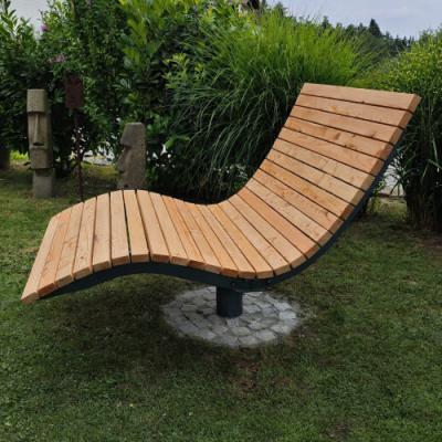 Waldsofa drehbar "Beton" 360° – anthrazit