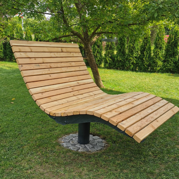 Waldsofa 360 ° drehbar zum einbetonieren